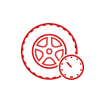 Tire Pressure icon in red