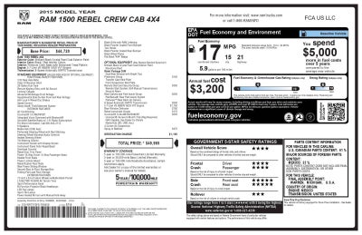 2015 RAM 1500 Rebel