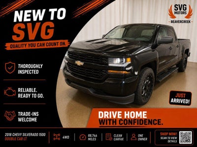 2016 Chevrolet Silverado 1500 '4WD Double Cab 143.5'' Custom'