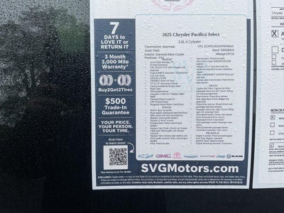 2025 Chrysler Pacifica Select FWD