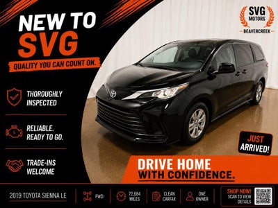 2023 Toyota Sienna LE FWD 8-Passenger (Natl)