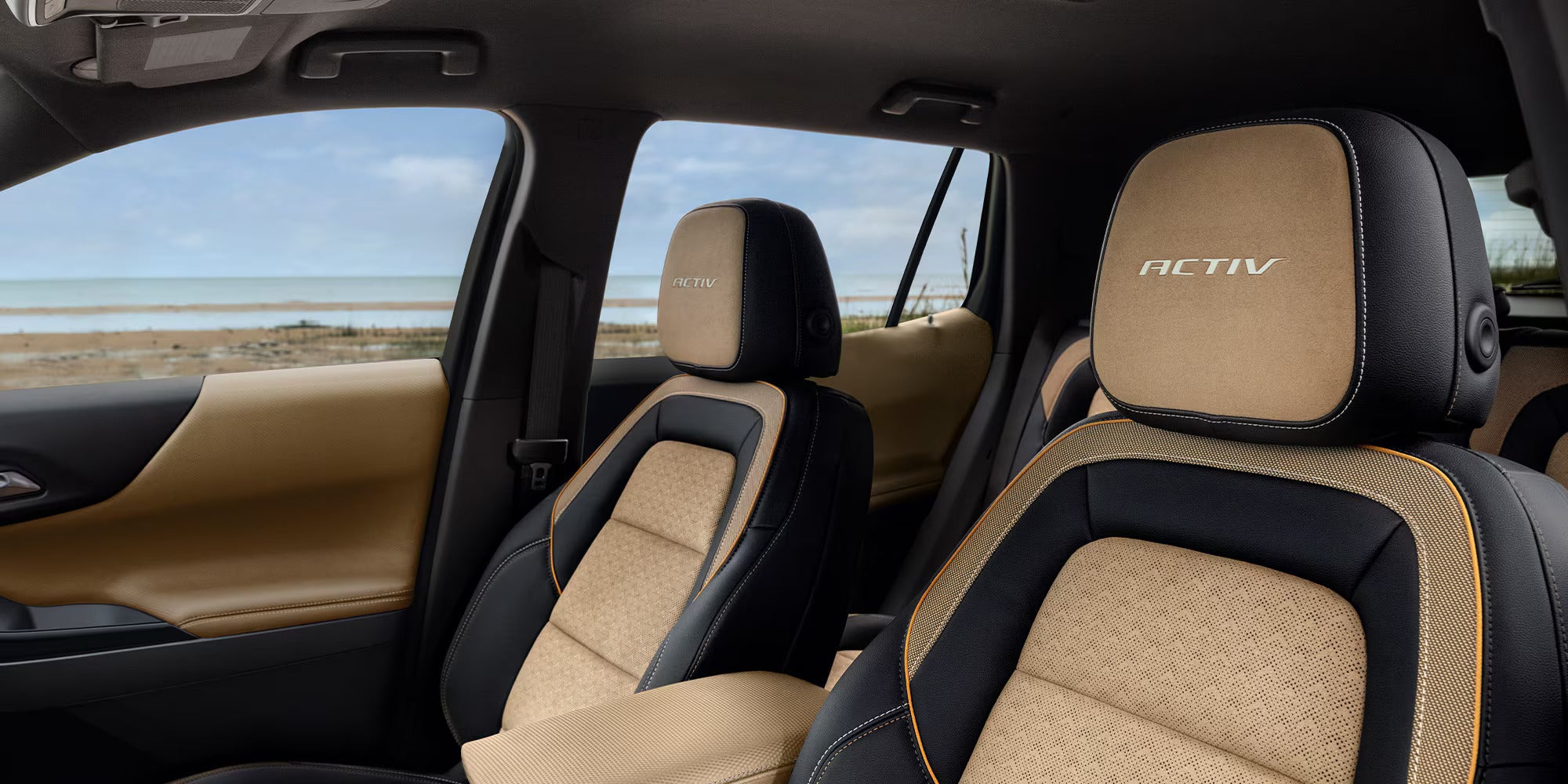 the interior of the 2025 chevy equinox activ