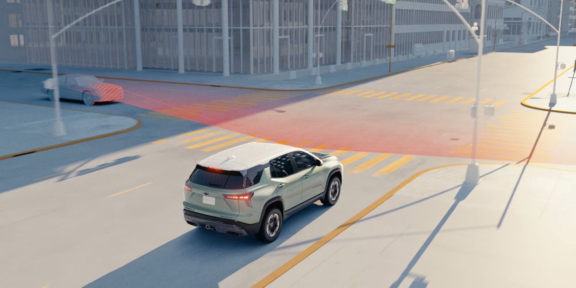 front pedestrian braking safety feature on the 2025 equinox