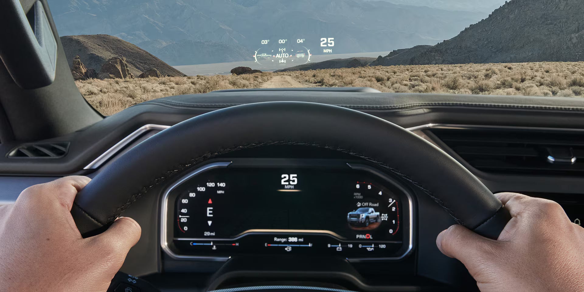heads up display in the 2025 gmc sierra hd