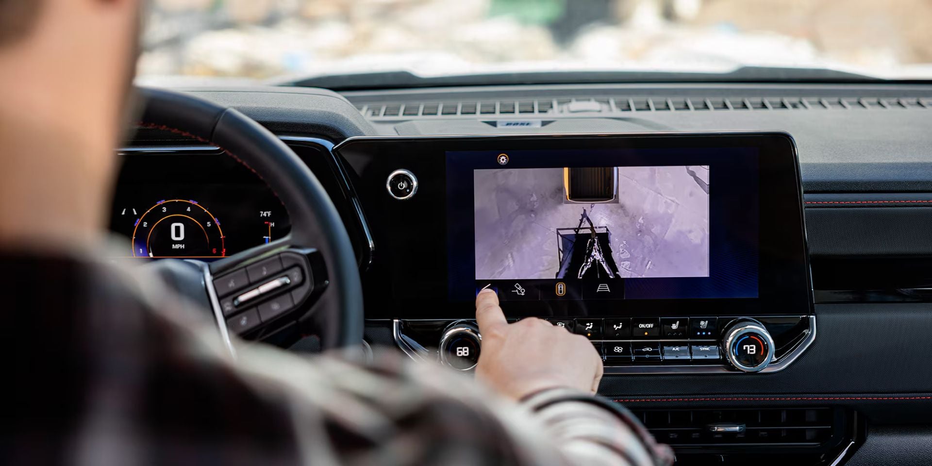 The backup cam in the colorado.