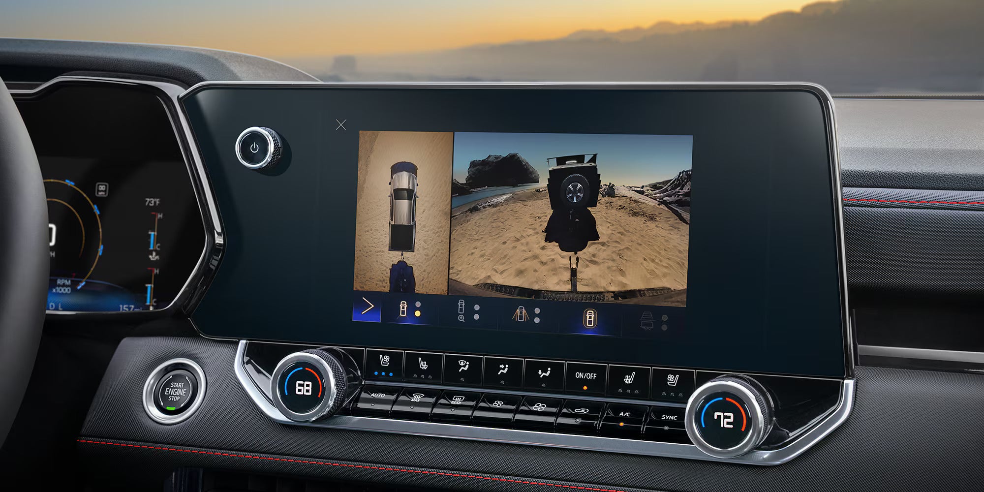 2026 Chevy Colorado inside front dash