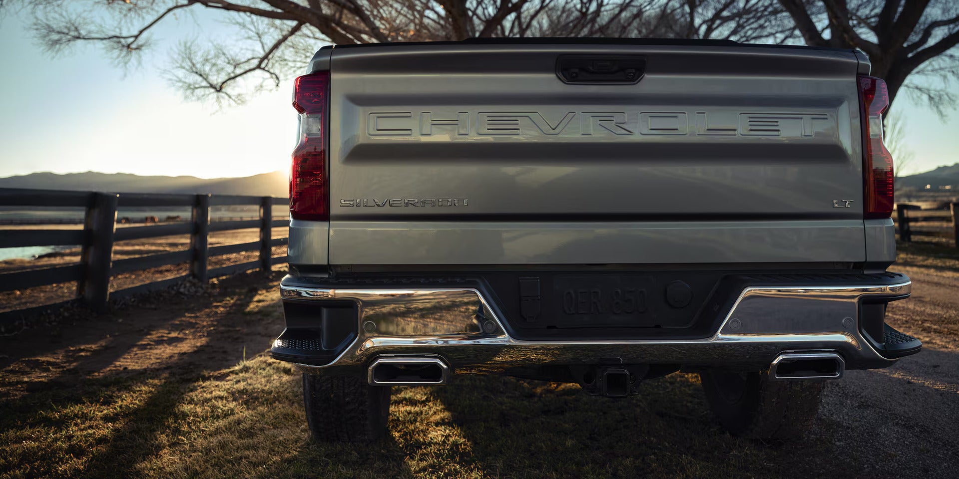 rear view of the tailgate on a 2026 silverado 1500