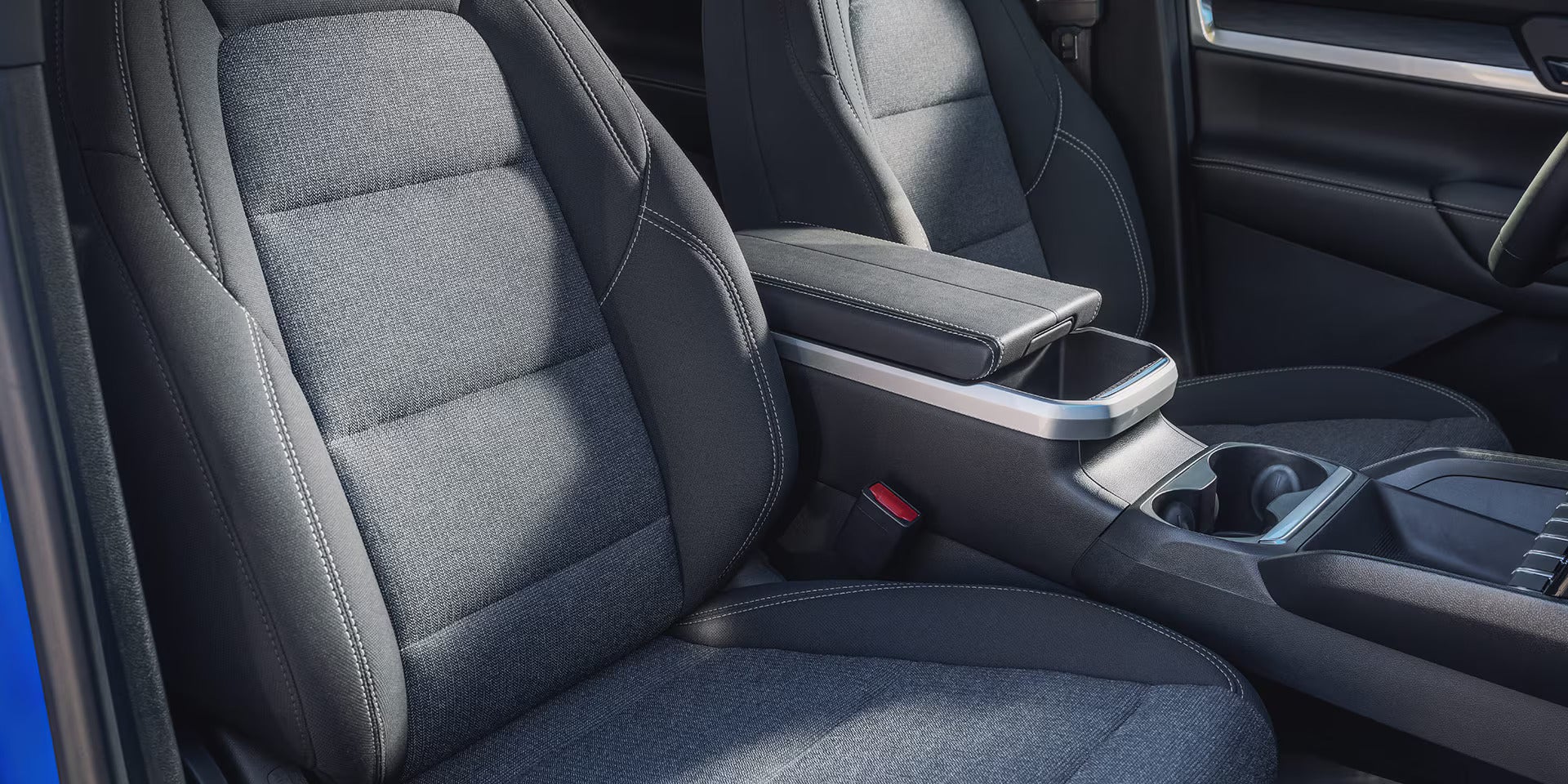up close of the front seats in a 2026 gmc terrain