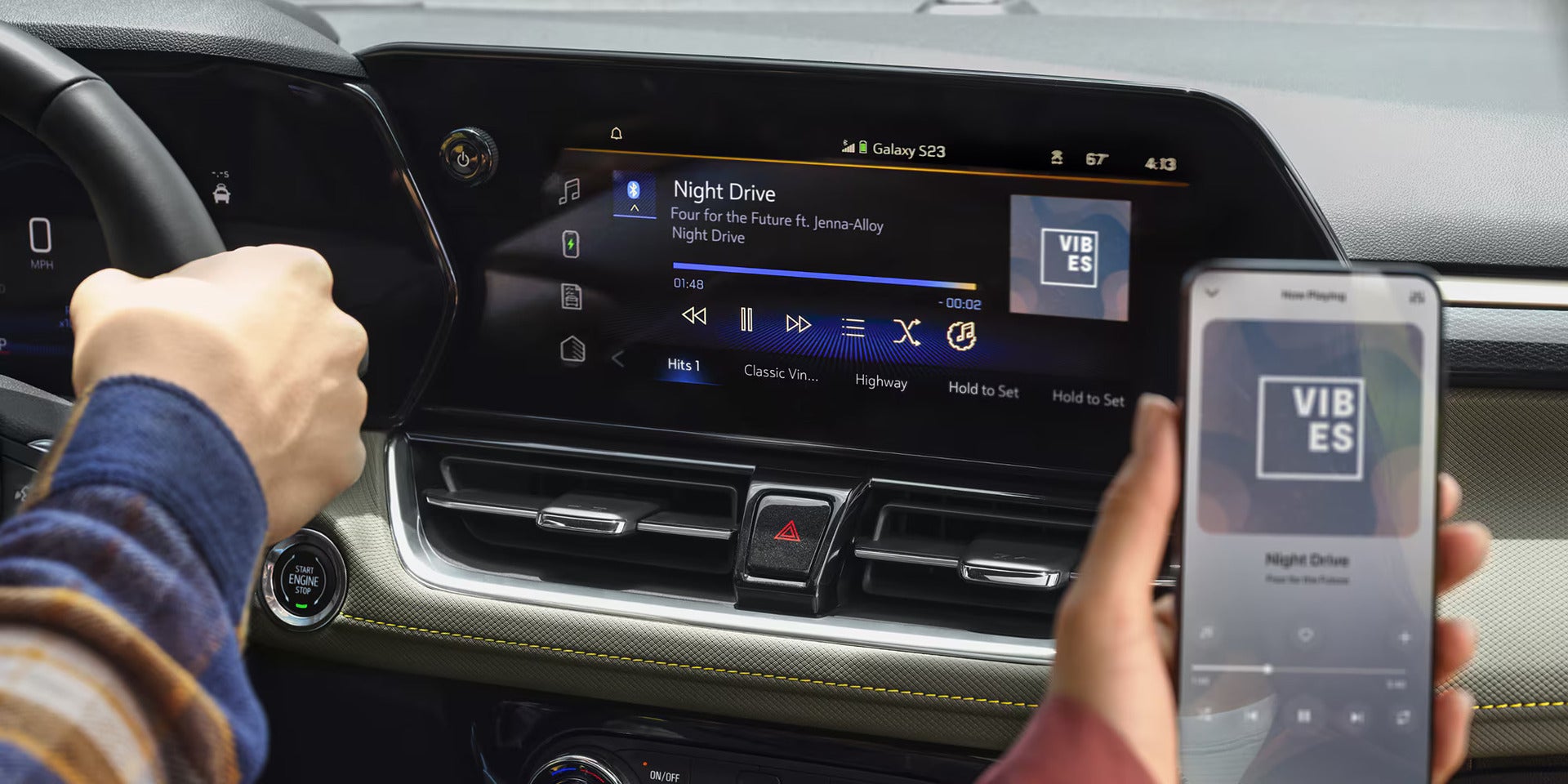smart phone intigration being showcased in the 2026 chevy trailblazer