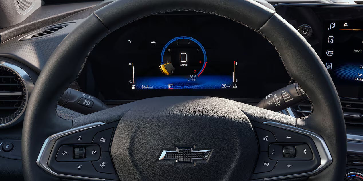 digital cluster display in the 2026 chevrolet trax